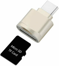 Carica l'immagine nel visualizzatore di Gallery, Lettore di schede portatile Rocketek USB C per micro SD, RT-TCR-TF1