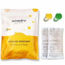 Carica l'immagine nel visualizzatore di Gallery, 50 grammi x 6 confezioni Silice gel bustine sacchetti con Perle arancioni
