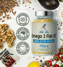 Carica l'immagine nel visualizzatore di Gallery, Rite-Flex | Olio di Pesce Omega 3 2000mg | Integratore Alimentare 600mg...