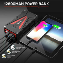 Carica l'immagine nel visualizzatore di Gallery, BuTure Avviatore Batteria Auto, 800A 12800mAh Portatile Emergenza...