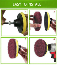 Carica l'immagine nel visualizzatore di Gallery, Kagni 10 Pezzi Pagliette Abrasive per Elettrico Trapano, 10 cm Spazzola per...