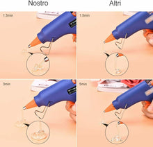 Carica l'immagine nel visualizzatore di Gallery, Pistola per colla a caldo + 50 stick di colla, Riscaldamento rapido, Grilletto