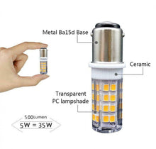 Carica l'immagine nel visualizzatore di Gallery, 5W Ba15d LED Lampadina 220V SBC Baionetta Doppio Contatto Ceramica Lampada...