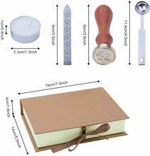 Carica l'immagine nel visualizzatore di Gallery, Set per sigilli in cera lacca per lettere e libri , Kit completo con 3 colori