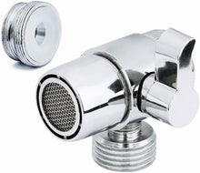 Carica l'immagine nel visualizzatore di Gallery, Deviatore per rubinetto cucina bagno doccia, Monocomando cromato, M22 x M24 lega