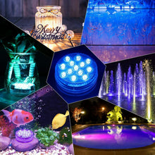 Carica l'immagine nel visualizzatore di Gallery, Luce a 13 LED colorati impermeabile per piscina Lampada decorativa + telecomando