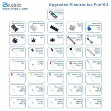 Carica l'immagine nel visualizzatore di Gallery, Elegoo Kit Elettronico con Breadboard di 830 Punti, Cavetti Modulo Alimentazione