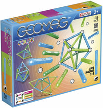 Carica l'immagine nel visualizzatore di Gallery, Set di costruzioni magnetiche Geomag, 35 pezzi tra sfere e barrette, Magneti