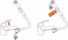 Carica l'immagine nel visualizzatore di Gallery, Kit completo spruzzatore per lavabo, Ideale per lavare capelli, tubo da 150 cm