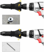 Carica l'immagine nel visualizzatore di Gallery, Kit adattatore rivetto per trapano elettrico, con dado, Blu