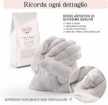 Carica l'immagine nel visualizzatore di Gallery, Kit Calco Mani per Sculture 3D di Coppia | Made in Italy | Rosso - Love Box