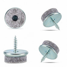 Carica l'immagine nel visualizzatore di Gallery, Incutex 20x feltrini sedie da avvitare Ø 22mm per mobili vite...