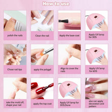 Carica l'immagine nel visualizzatore di Gallery, 54W UV Lampada Kit Unghie Gel Completo,Jane Choi Extension Set...