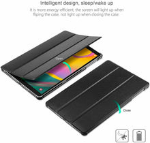 Carica l'immagine nel visualizzatore di Gallery, Custodia a portafoglio compatibile per Samsung Galaxy Tab A 10.1 2019 + Vetro