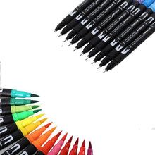 Carica l'immagine nel visualizzatore di Gallery, Houhuhu - Pennarelli a punta doppia, 100 colori, per bambini, Multicolore