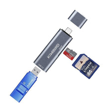 Carica l'immagine nel visualizzatore di Gallery, KiWiBiRD Tipo C Lettore di Schede SD/Micro SD, Adattatore USB-C a USB 3.0...