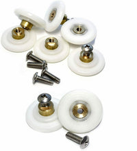 Carica l'immagine nel visualizzatore di Gallery, Rolli Cuscinetti Box Doccia Ricambio Ottone Rullo Runner 26mm Rulli HS041 8 Pz