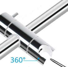 Carica l'immagine nel visualizzatore di Gallery, Staffa Supporto Doccia, Asta Soffione Doccetta, Regolabile 19mm, Argento
