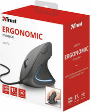 Carica l'immagine nel visualizzatore di Gallery, Mouse verticale cablato con sensore fino a 1600 DPI, Ergonomico, Trust Verto