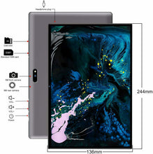 Carica l'immagine nel visualizzatore di Gallery, 4G Tablet 10 Pollici, con tastiera,Android 9.0 3GB RAM e 32GB ROM, Grigio