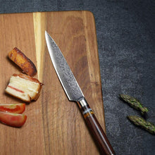 Carica l'immagine nel visualizzatore di Gallery, FANTECK Coltello 16cm Damasco da Cucina, Coltelli Da Chef
