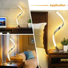 Carica l'immagine nel visualizzatore di Gallery, Albrillo lampada da tavolo a spirale, moderna letto a LED, Spirale