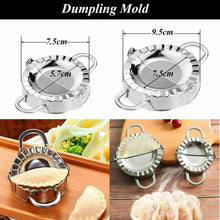 Carica l'immagine nel visualizzatore di Gallery, Stampo per Ravioli Dumpling, Set di 7 Dumpling Maker in Acciaio,...