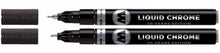 Carica l'immagine nel visualizzatore di Gallery, Molotow MO703112 Liquid - Set di 2 pennarelli cromati (1 x 1 mm e 1 x 2 mm)