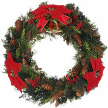 Carica l'immagine nel visualizzatore di Gallery, HMILYDYK 20PCS Christmas Decor fiori artificiali rosso stella di Natale...
