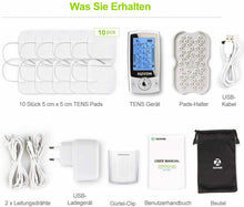 Carica l'immagine nel visualizzatore di Gallery, AUVON Elettrostimolatore Muscolare, TENS EMS a A-10pcs