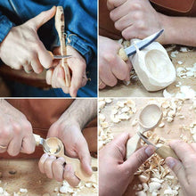 Carica l'immagine nel visualizzatore di Gallery, ETEPON 5pcs Set di Strumenti per Intaglio del Legno Cucchiaio da verde