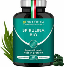 Carica l'immagine nel visualizzatore di Gallery, Nutrimea Spirulina BIO | 540 Compresse Con Proteine Vegetali | Alga It