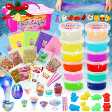 Carica l'immagine nel visualizzatore di Gallery, Kit completo per fare slime in casa, Vari colori glitter perline e personaggi