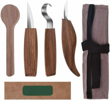 Carica l'immagine nel visualizzatore di Gallery, Set di Strumenti per Intaglio del Legno, Coltello da in Legno Kit 1