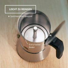 Carica l'immagine nel visualizzatore di Gallery, Groenenberg Moka 2 Tazze (100 ml) | Caffettiera Espresso Maker (Acciaio...