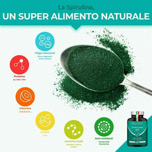 Carica l'immagine nel visualizzatore di Gallery, Nutrimea Spirulina BIO | 540 Compresse Con Proteine Vegetali | Alga It