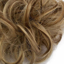 Carica l'immagine nel visualizzatore di Gallery, Chignon elastico per capelli con capelli finti color biondo cenere da 30 g, Coda