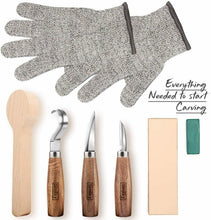 Carica l'immagine nel visualizzatore di Gallery, Set di strumenti per coltelli da intaglio del legno 3 &amp; Travel Bag