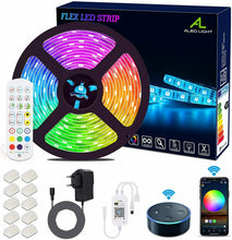 Carica l'immagine nel visualizzatore di Gallery, Striscia LED 5M WiFi, Luminosa 5050 RGB SMD 150led...