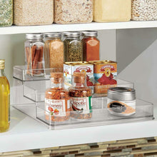 Carica l'immagine nel visualizzatore di Gallery, iDesign Organizer cucina, Grande scaffale cucina a 3 ripiani in plastica,...