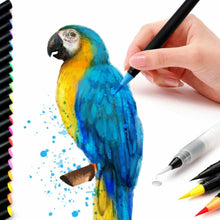 Carica l'immagine nel visualizzatore di Gallery, 20 x Pennarelli a punta fine per pittura ad acquarello, Per schizzi, Calligrafia