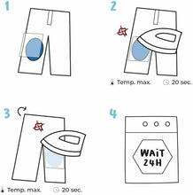 Carica l'immagine nel visualizzatore di Gallery, 6 x Toppe termoadesive, Gomitiere per abiti e riparazione pantaloni, Forma ovale
