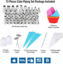 Carica l'immagine nel visualizzatore di Gallery, 50 x Punte in acciaio inox per sac a poche per decorazione torte pasticceria