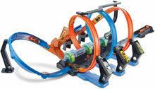 Carica l'immagine nel visualizzatore di Gallery, Gioco per bambini Pista Schianti Rotanti per Macchinine, Hot Wheels, Cavatappi