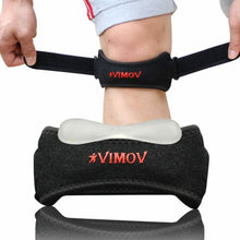 Carica l'immagine nel visualizzatore di Gallery, Tutore di supporto per ginocchio, Supporto con cinghia con pad in silicone, Nero