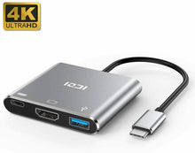 Carica l'immagine nel visualizzatore di Gallery, ICZI Adattatore USB C HDMI 4K, 3 in 1 Hub Type-C 2.0, 3.0 3 1