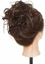 Carica l'immagine nel visualizzatore di Gallery, Elastico per chignon effetto capelli finti, Coda di cavallo colore Castano, Hair