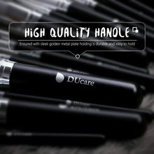 Carica l'immagine nel visualizzatore di Gallery, DUcare Pennelli Make Up Set 15Pcs Trucco Professionali 15pcs nero