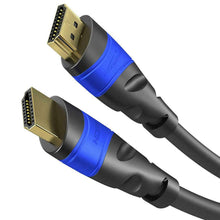 Carica l'immagine nel visualizzatore di Gallery, KabelDirekt 1,5m Cavo HDMI 4K, compatibile con (HDMI 2.0a/b, 1.5 m, Nero/Blu