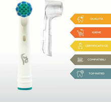Carica l'immagine nel visualizzatore di Gallery, 8 x Testine compatibili di ricambio per spazzolino elettrico Oral B + Cappucci